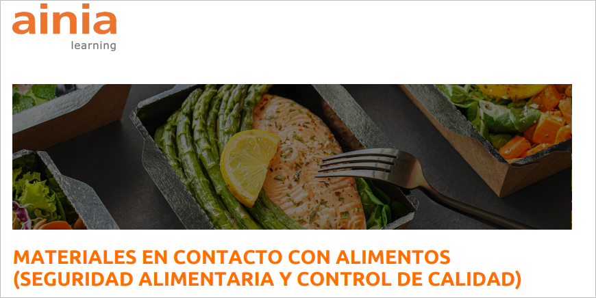 MATERIALES EN CONTACTO CON ALIMENTOS (SEGURIDAD ALIMENTARIA Y CONTROL DE CALIDAD) - Fecha: del 4 al 6 de noviembre 2025
